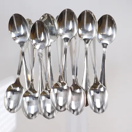 13 kaffeskedar, 12cm, silver, 830/1000 Vikt: 207,7 g