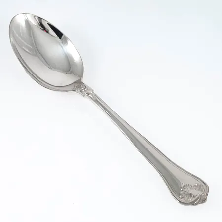 Sex dessertskedar Sachsisk i silver 830/1000. De är 158 mm långa och väger 195g. MEMA. Fint skick. 