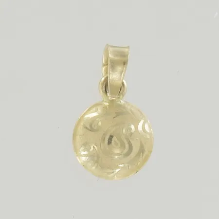 Hänge, längd 1 cm, bredd 0,7 cm, 18K Vikt: 0,2 g