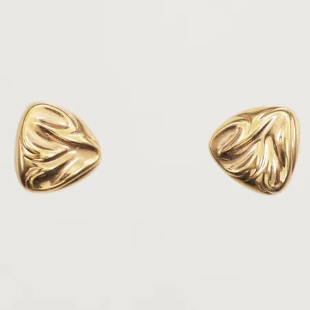 Ett par örhängen, längd 10,5mm, bredd 11mm, 18K Vikt: 1,4 g