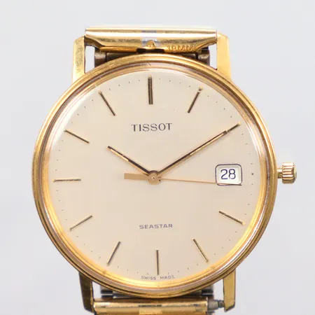 Herrur Tissot quartz går ej, Ø33,5mm, 18k Vikt: 0 g