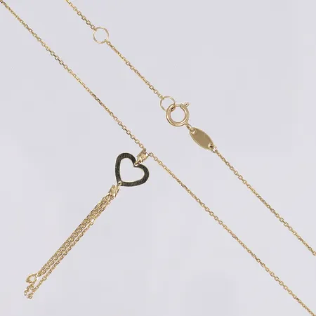 Halscollier 43/45cm, bredd 1-40mm, 18K Vikt: 1,7 g