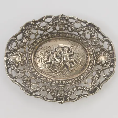 Gallerfat, ca 11cm, 830/1000 Silver 39,6g.