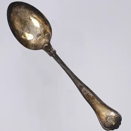 Matsked Cohr Danmark längd 18cm oputsad silver 830/1000 Vikt: 39,8 g