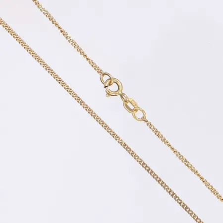 Halskedja Pansar Balestra längd 43cm bredd 1mm 18K Vikt: 3,3 g