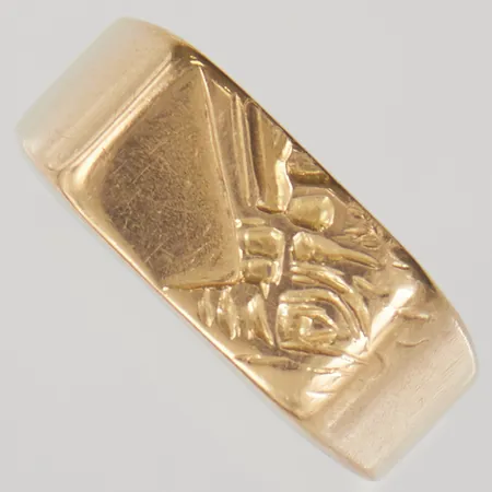 Ring Ø21¼, bredd:9mm, 18K 6,4g.