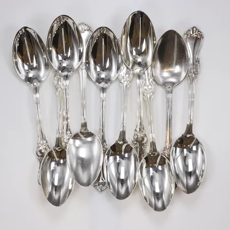 10st Matskedar modell Olga längd 18cm silver 830/1000 Vikt: 488,2 g