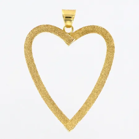 Hänge hjärta, ca 46mm, 18K Vikt: 1,9 g