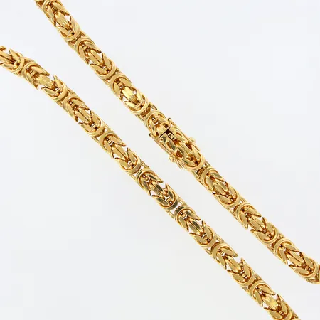 Kedja Kejsarlänk, 69cm, bredd:10mm, 18K  Vikt: 502,1 g