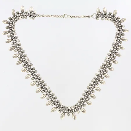 Collier Bismarck med droppar 45cm, bredd: 18mm, Silver 925/1000 Vikt: 31,4 g