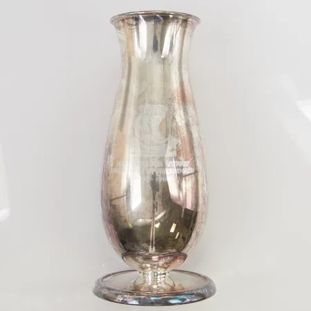 Vas David-Andersen, 18cm, gravyr, etikettmärkt, 830/1000 Silver 209,1g.