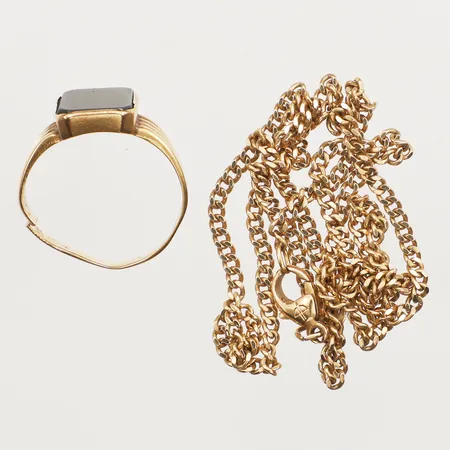 Ring, defekt, kedja, defekt, 18K Vikt: 16,4 g