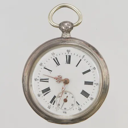 Fickur, 46mm, tillhörande nycklar, 800/1000 Silver bruttovikt 66,5g.