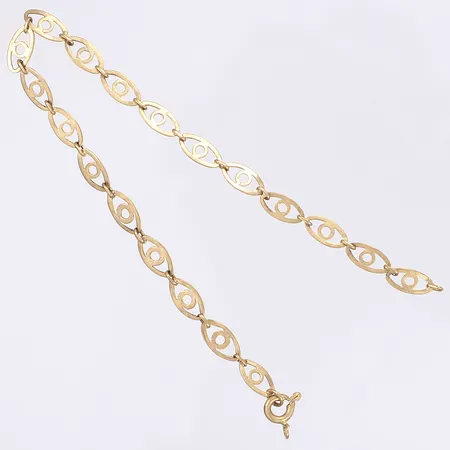 Armband längd 18,5cm defekt 18K Vikt: 3,1 g