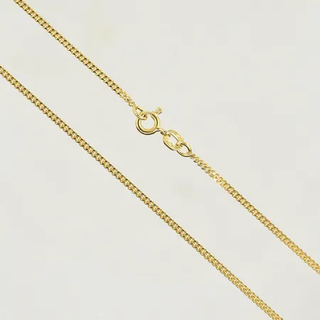 Kedja Pansar, längd 41½ cm, länkens bredd 1 mm, 18K. Vikt: 4,1 g