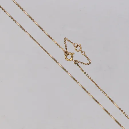 Kedja, längd 52cm, bredd 1mm, säkerhetskedja, 14K Vikt: 3,7 g