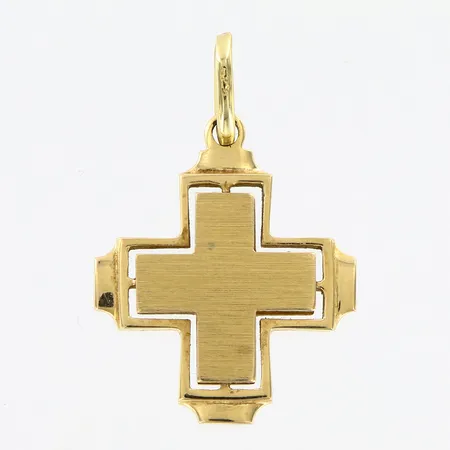 Hänge kors, ca 35mm, 14K Vikt: 5,6 g