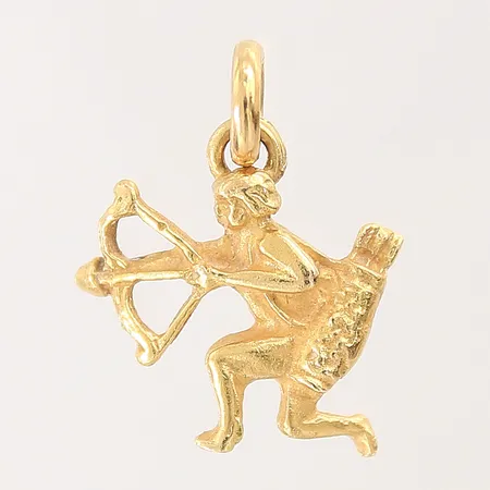 Hänge skytten, 20x17mm, 18K Vikt: 1,9 g