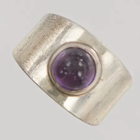Ring ametist, Ø16¾, 830/1000 Silver 2,6g.