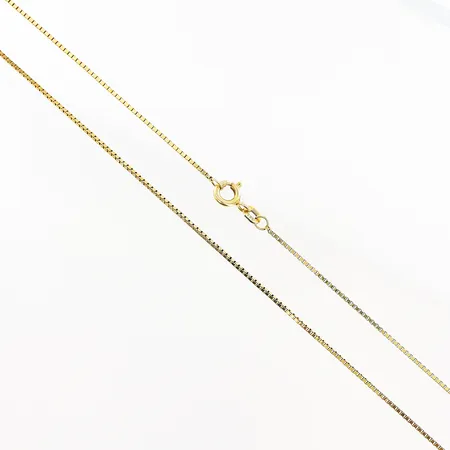 Kedja, Venezia, 37,5cm, bredd 0,8mm, 14K. Vikt: 2,4 g