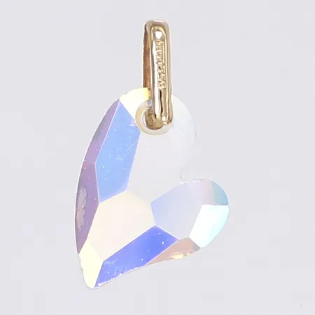 Hänge med lysterskimrande sten höjd 23mm inkl öglan som är 18K GHA lite slitage bruttovikt 1,3g Vikt: 0 g