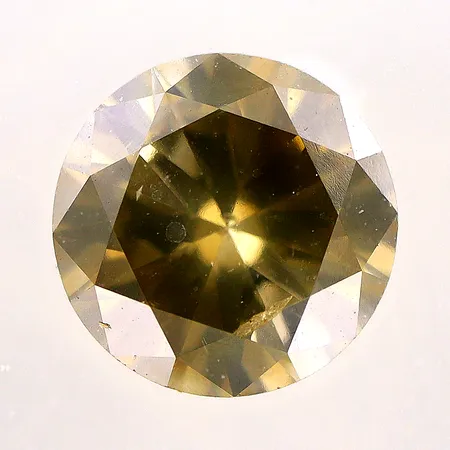 Lös diamant 0,61ct, Nat.Fan. Brownish Yellow/SI2, briljantslipad, AIG Certifikat medföljer. Vikt: 0 g