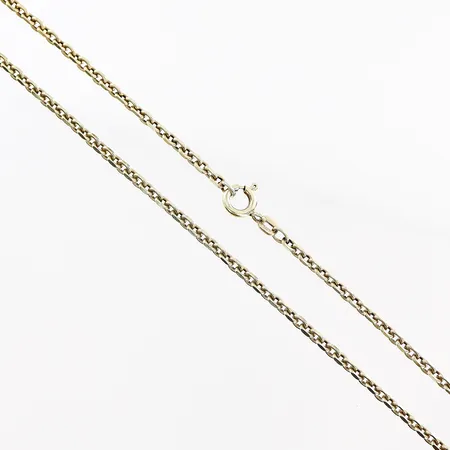 Kedja Ankar 46cm, bredd 2mm, slitage på förgyllning, silver 925/1000. Vikt: 8,1 g