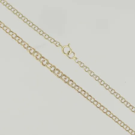 Halskedja bismark, längd 42,5 cm, ojämn länk i mitten, 18K Vikt: 4,9 g