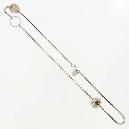 Collier 51cm, bredd: 3-17mm, Lotta Djossou Silver 925/1000 Vikt: 15,7 g
