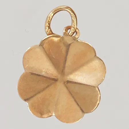 Hänge "fyrklöver" 12mm, 18K 0,6g.