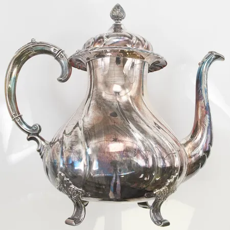 Kaffekanna, höjd ca 24cm, 830/1000 Silver 663,8g.