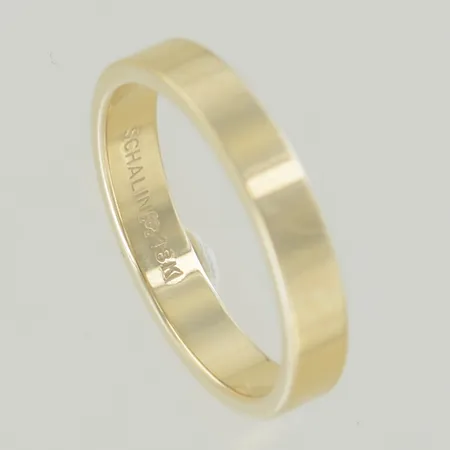 Ring Schalins, Ø 19½ mm, bredd 4 mm, 18K Vikt: 6 g