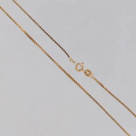 Kedja Venezia, längd 39,5cm, bredd 1,1mm, defekt ögla, 18K Vikt: 4,6 g