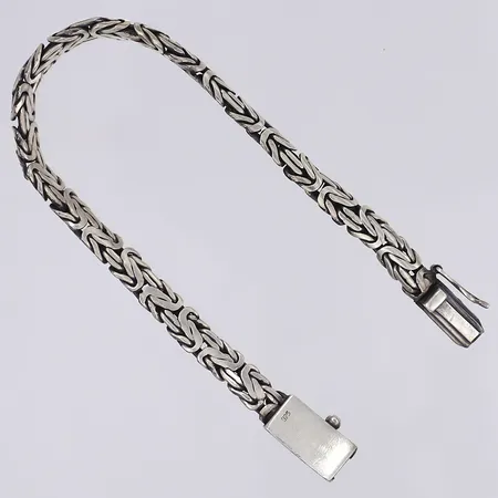 Armband s k kejsarlänk längd 19cm bredd 6mm silver 925/1000 Vikt: 22,2 g