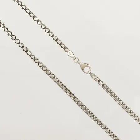 Kedja X-länk, ca 45cm, bredd 3,3mm, 925/1000 silver Vikt: 8,2 g