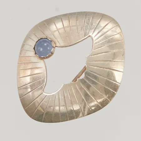 Brosch handarbete, 31mm, Pinco Förening U P A, 925/1000 Silver 4,3g.