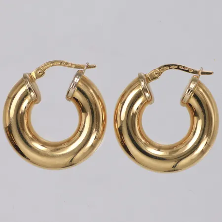 Ett par örhängen, Ø22mm, ihåliga, Unoaerre, 18K Vikt: 4,4 g