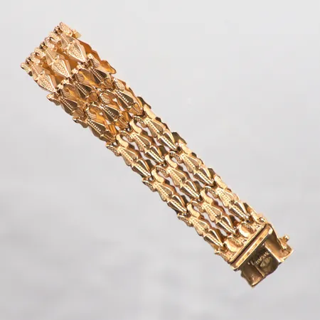 Armband längd 19,5cm, 16,4mm,  18k  Vikt: 23,6 g