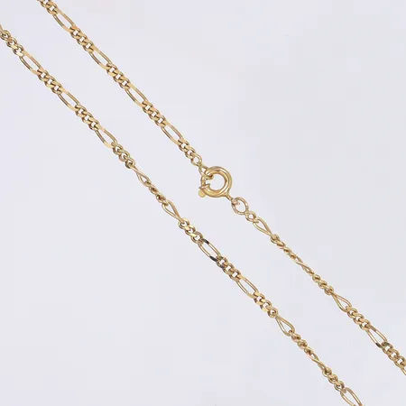 Halskedja Figaro längd 55cm bredd 2mm 18K Vikt: 7,6 g