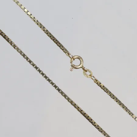 Halskedja Venezia, längd 70cm, bredd ca 1,5mm, 14K Vikt: 11,4 g