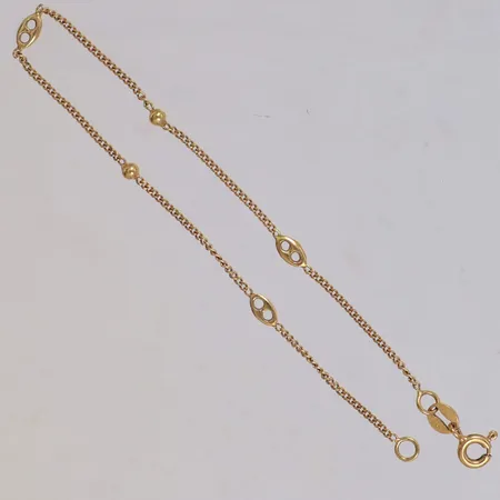 Armband, längd 18cm, bredd 1,2-3,2mm, 18K Vikt: 1,9 g