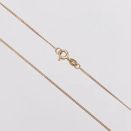 Kedja Pansar, längd 36,5cm, bredd 1mm, 18K Vikt: 1,6 g