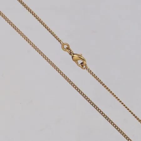 Kedja Pansar, längd 41cm, bredd 1,5mm, förgylld metall