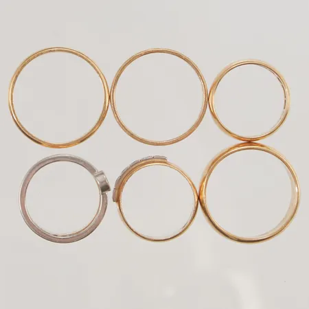 Diverse guld, defekt/gravyr, 18K 27,9g.