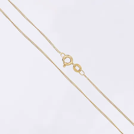 Halskedja Pansar längd 46 bredd 1mm 18K Vikt: 1,9 g