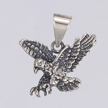 Hänge fågel Ø18mm, ostämplat silver Vikt: 1,8 g