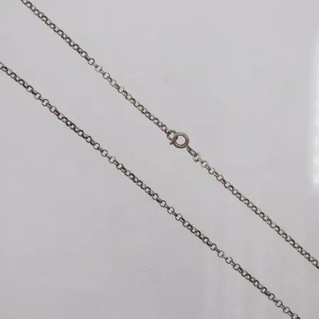 Kedja Ärtlänk, 67,5cm, bredd 3mm, 835/1000 silver Vikt: 10 g