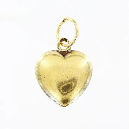 Hänge, 16x11, hjärta, 18K.  Vikt: 0,5 g