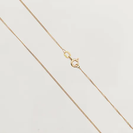 Kedja Pansar, längd 42,5cm, bredd 1mm, 18K  Vikt: 1,7 g