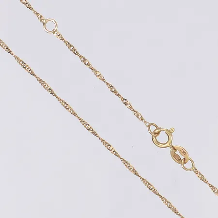 Halskedja Venezia, 42/45cm, bredd 1mm, 18K Vikt: 1,4 g